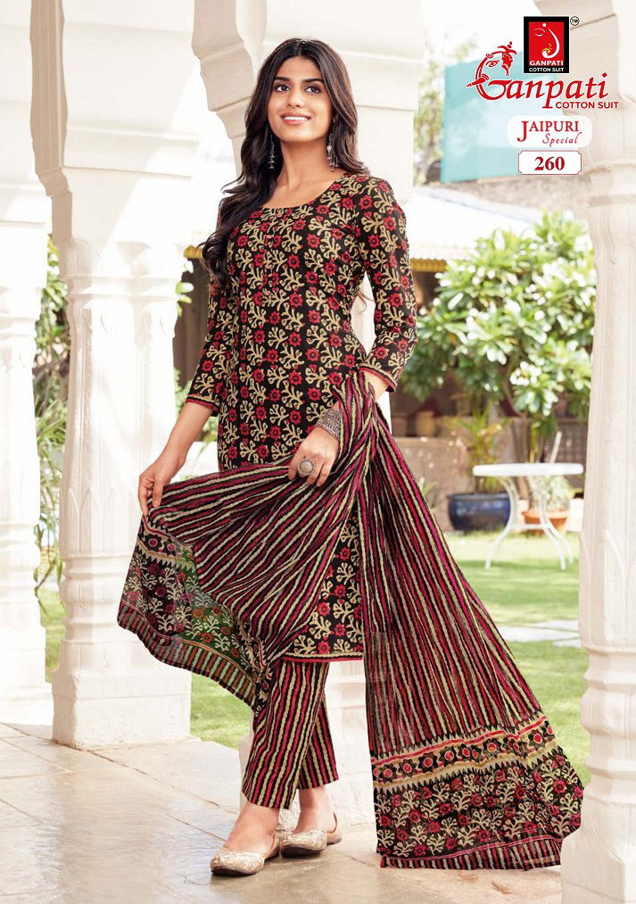 Jaipuri Special Vol 11 By Ganpati Printed Pure Cotton Dress Material Wholesalers In Delhi
